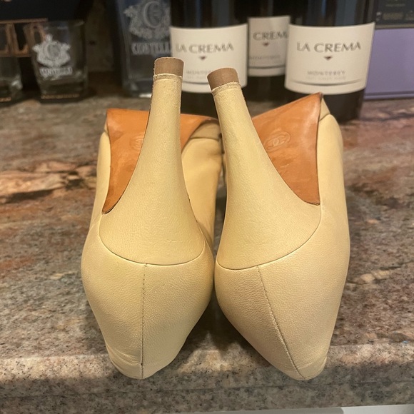 Chanel nude black cap toe classic pump platform heel 36.5 - Picture 12 of 16